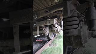 Bogie suspension movement line localvbr Bangladesh railway new track railroad [upl. by Kaufmann207]