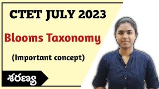 Blooms Taxonomy  Ctet July 2023  Ctet Telugu ctettelugu ctet2023 [upl. by Natlus624]