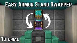 How to Build an EASY Armor Stand Swapper in Minecraft [upl. by Ilram416]