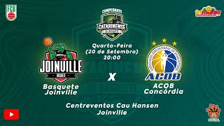 BASQUETE JOINVILLE X ACOB CONCÓRDIA  CAMPEONATO CATARINENSE DE BASQUETE MASCULINO 2023 [upl. by Novikoff]