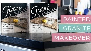 Kitchen Countertop Makeover With Giani Granite  Kenya Rae [upl. by Reinal285]