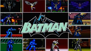 Batman Games on Retro Consoles ComparisonNESGBGBCGBASNESNintendoGenesisHDQ [upl. by Rebeka]