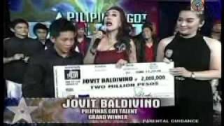 Jovit Baldivino Wins Pilipinas Got Talent 1st Ever Grand Winner Champion 12 [upl. by Ihtraa]