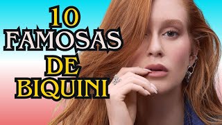 10 FAMOSAS MAIS LINDAS DE BIQUINI FIO DENTAL ❤️‍🔥🔥 [upl. by Silver]