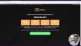 Criando landingpage do Curso Fundamentos do Design Visual [upl. by Zinnes]