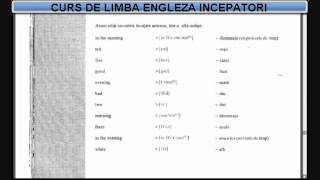 Curs de limba Engleza incepatori temavocabular  Lectia 2 [upl. by Anaibaf]