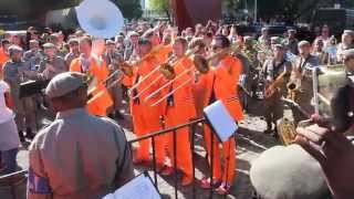 2014 FIFA WORLD CUP  FACTOR 12 and Brazilian Military Police Band playing Aquarela do Brasil [upl. by Seidnac]