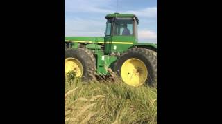 John Deere 8650 dozer blade [upl. by Ailegave]