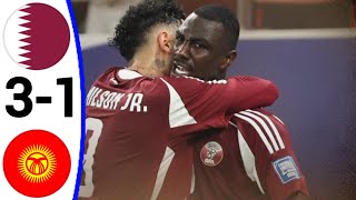 Qatar vs Kyrgyzstan 31 All Goals and Extended Highlights [upl. by Annek]