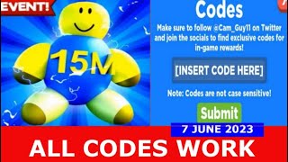 ALL CODES WORK x50000000 Clicks Candy Clicking Simulator ROBLOX  7 JUNE 2023 [upl. by Yssirk108]