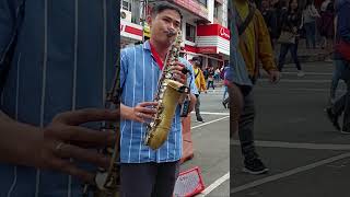 Matt Monro — Portrait Of My Love saxophone cover by Nikko Basbas Ibasan at Session Road Baguio City [upl. by Iline]