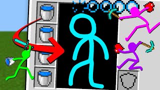 Stickman vs Minecraft HARD SURVIVAL STICKMAN IN WATER Animation vs Minecraft Cartoon [upl. by Aerdnek]