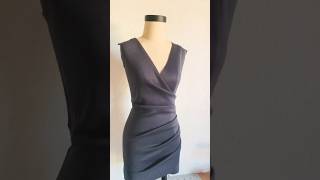 Vestido drapeado en tela stretch 🥰altacostura vestidos fashion diy [upl. by Kaczer]