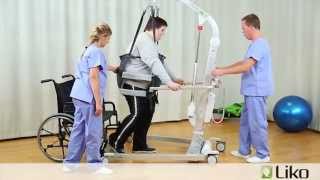 HillRom  Liko® Lifts amp Slings  Gait Training Bariatric Patient [upl. by Yecad420]