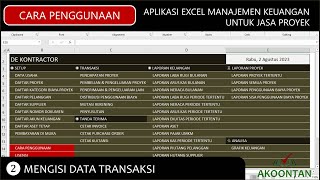 Manajemen Keuangan Proyek  Cara Pengisian Modul Transaksi Keuangan [upl. by Brenk]