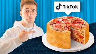 MANGIO per 24H solo RICETTE di TIKTOK [upl. by Jinny]