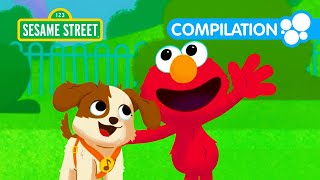 Sesame Street Help Elmo and Puppy Find Toys Balls Bugs and More  2 HOUR Compilation [upl. by Matrona595]