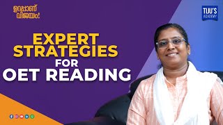 Expert Strategies for OET Reading  Tijus Academy [upl. by Airdnat723]