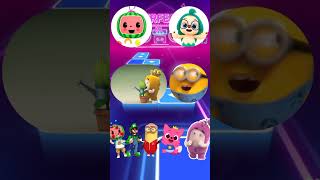 Coco Melon Pink Fong Minions oddbods coffin dance Tiles Hop [upl. by Symon]