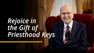 Rejoice in the Gift of Priesthood Keys  President Russell M Nelson  ASL  April 2024 [upl. by Aihsram85]