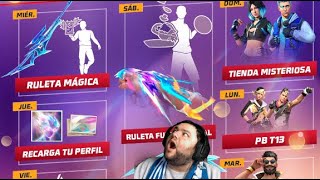 Nueva Agenda Semanal de FREE FIRE  Puños Nueva Barba Tienda Misteriosa Pase Booyah y Más [upl. by Xanthus644]