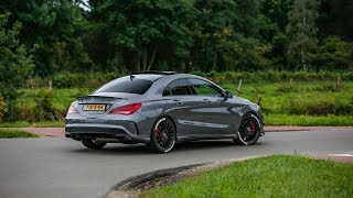 MercedesAMG CLA 45 4Matic w Fi Exhaust  Launch Controls Drag Races amp Accelerations [upl. by Lifton]