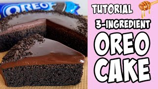 3Ingredient Oreo Cake tutorial Shorts [upl. by Nivar]