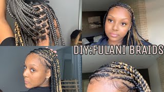 DIY Fulani Braids Detailed [upl. by Aitan]