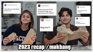 2023 recap Taco Bell mukbang [upl. by Sachi]