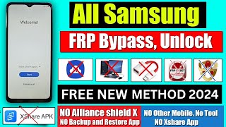 All Samsung Galaxy Frp Bypass without pc 2024  New Method [upl. by Arebma]