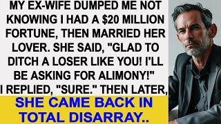 My ex wife dumped me not knowing I had a 20 million fortune Then she came back in total disarr [upl. by Innek]