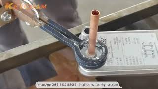 Induction Brazing Plate Heat Exchanger  Braze Copper Tube to Stainless Steel [upl. by Erodaeht705]