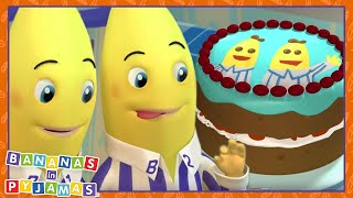 Lets BAKE Bananas  Cartoons for Kids  Bananas In Pyjamas [upl. by Gordan]