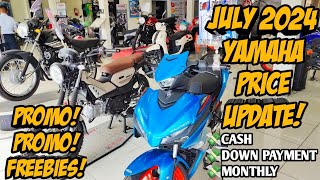 Yamaha Motorcycle July 2024 Price Update All Units Cash Down Monthly Langga Gail [upl. by Olag890]