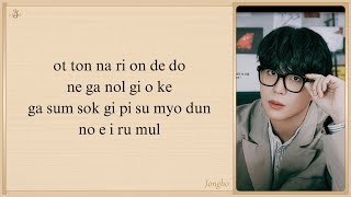 JONGHO A Day Lovely Runner OST Part 5 Easy Lyrics [upl. by Ahtanoj277]