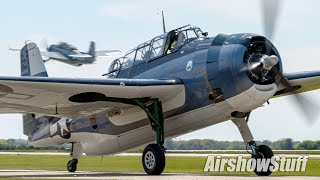 TBM Avengers in Action Friday Part 2  TBM Avenger Reunion 2021 [upl. by Lehar921]