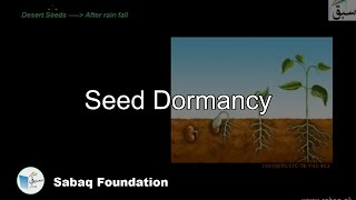 Seed Dormancy Biology Lecture  Sabaqpk [upl. by Babs756]