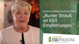 Susanne EickermannRiepe FRICS ESG Praxistag 2024  EventSummary [upl. by Hannaoj644]