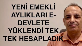 SON DAKİKA EMEKLİ AYLIKLARI EDEVLETE YÜKLEMDİ İŞTE O HESAP SEYYANEN ZAM VAR MI [upl. by Lilla]