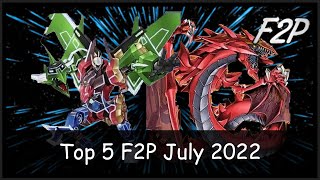 Top 5 Best FREE TO PLAY Decks in July 2022 With Duel Replays YuGiOh Duel Links F2P [upl. by Suravart]