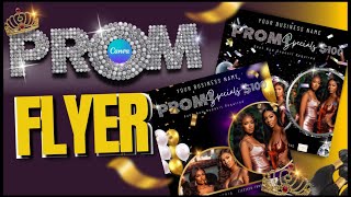 How To Make A Motion Prom Booking Flyer Using Canva diy flyer design tutorial Canva Tips amp Tips [upl. by Enorahs]