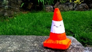 How to Make a Kawaii Traffic Cone Plushie [upl. by Lleral]