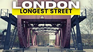 4K HDR Walking Londons Longest Street  Rotherhithe Street [upl. by Ehud60]