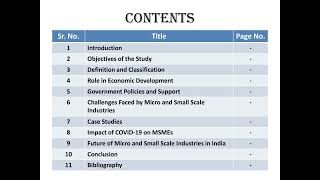 quotMicro and Small Scale Industriesquot Project of Economics Class XII AHSECCBSE 202425 [upl. by Janene]