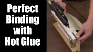 Basic DIY Bookbinding Demonstration with Hot Glue Gun [upl. by Vilberg592]