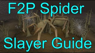 F2P Spider Slayer Task Guide  GP Method For HCIMIM Accounts [upl. by Ireg534]