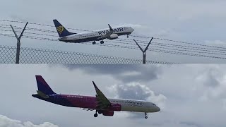 Plane Spotting at Lublin Airport  Thursday with Boeing 737800 Ryanair and Airbus A321neo Wizz Air [upl. by Evan]