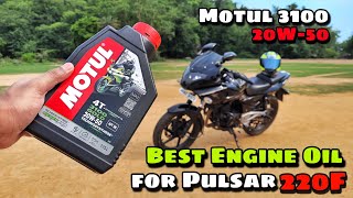 Best engine oil for Pulsar 220f  Motul 3100 Gold 20w50 engine oil review [upl. by Ahcas852]