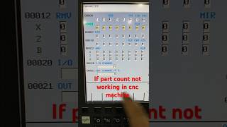 If part counter is not working in cnc machine  Part counter parameter  cnc cncmachineoperating [upl. by Bridget]