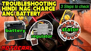 Pano i troubleshooting charging system ng motor [upl. by Sension]